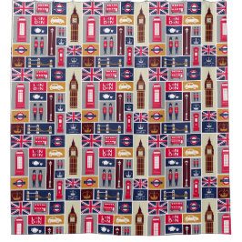 London, England Shower Curtain Douchegordijn