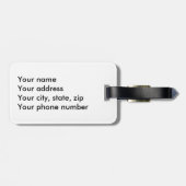 London England Silhouette Bagagelabel (Achterkant horizontaal)