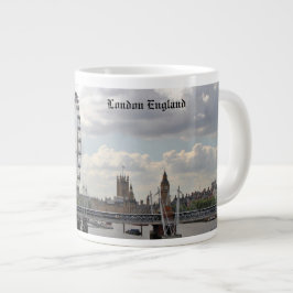 London England Skyline, Big Ben, London Eye, Thame Grote Koffiekop