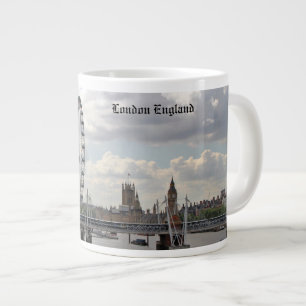 London England Skyline, Big Ben, London Eye, Thame Grote Koffiekop