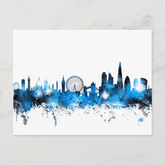 London England Skyline Briefkaart (Voorkant)