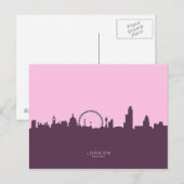 London England Skyline Briefkaart (Voorkant / Achterkant)