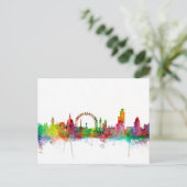 London England Skyline Briefkaart (Staand voorkant)