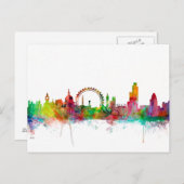 London England Skyline Briefkaart (Voorkant / Achterkant)