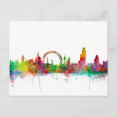 London England Skyline Briefkaart (Voorkant)