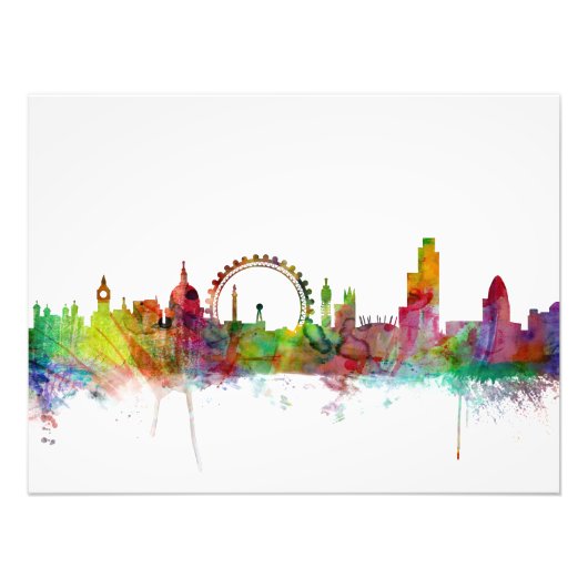 London England Skyline Foto Afdruk (Voorkant)