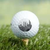 London England Skyline in Black en White Golfballen (Insitu Shirt)