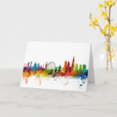 London England Skyline Kaart (Gele Bloem)