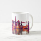 London England Skyline Koffiemok (Voorkant rechts)