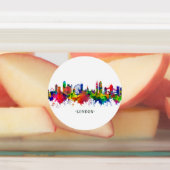London England Skyline Labels (Aangebracht)