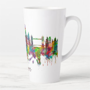 London England Skyline Latte Mok