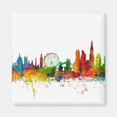 London England Skyline Magneet (Voorkant)