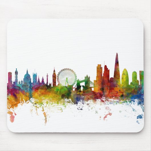 London England Skyline Muismat (Voorkant)