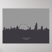 London England Skyline Poster (Voorkant)