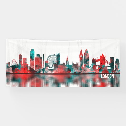 London England Skyline Spandoek (Horizontaal)