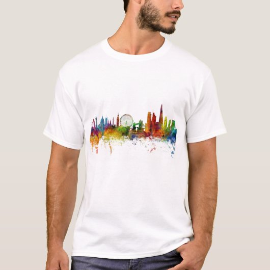 London England Skyline T-shirt (Voorkant)