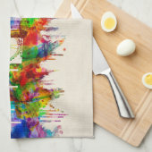 London England Skyline Theedoek (Quarter Fold)