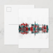 London England Skyline Uitnodiging Briefkaart (Voorkant / Achterkant)