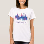 London England Souvenir Skyline Design T-shirt (Voorkant)
