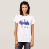 London England Souvenir Skyline Design T-shirt (Voorkant volledig)
