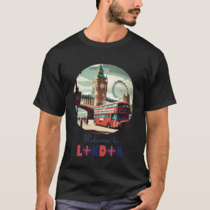 London England Souvenir Tourist for Men Women Kind T-shirt