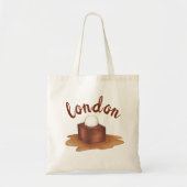 London England Sticky Toffee Pudding British Food Tote Bag (Voorkant)