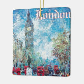 London England Style Big Ben Keramisch Ornament (Links)