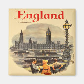 London England  Style Big Ben Magneet (Voorkant)