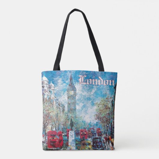 London England Style Canvas tas Big Ben (Achterkant)