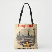 London England Style Canvas tas Big Ben (Voorkant)