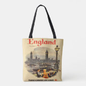London England Style Canvas tas Big Ben (Achterkant)