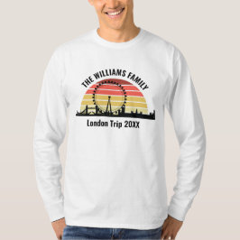 London England Sunset Customized Long Sleeve T-shirt