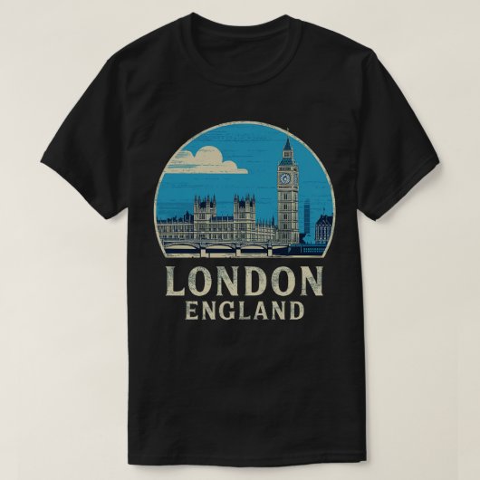 london england t-shirt (Design voorkant)