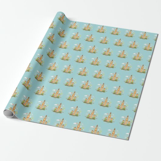 London England Thish Gift Wrapping Paper Cadeaupapier (Uitgerold)