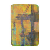 London England Tower Bridge Colorful Abstract Badmat (Voorkant Verticaal)