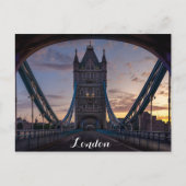 London England Tower Bridge Sunset Briefkaart (Voorkant)