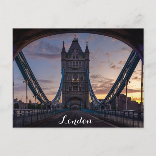 London England Tower Bridge Sunset Briefkaart (Voorkant)