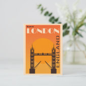 London England  Tower Bridge Travel Briefkaart (Staand voorkant)