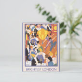 London England Travel Party Briefkaart (Staand voorkant)