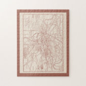 London England Tube Railways Antiek Sketch Map Legpuzzel (Verticaal)