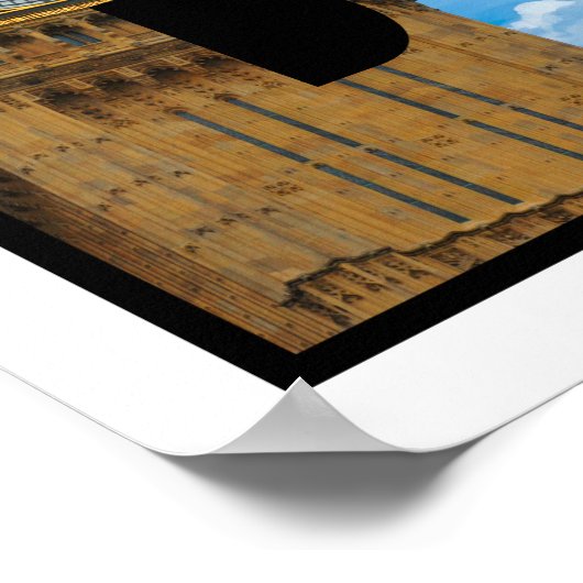 London England Typography Travel Poster (Hoek)