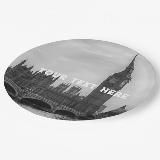 London England UK Parliament UK Paper Papieren Bordje (Gekanteld)