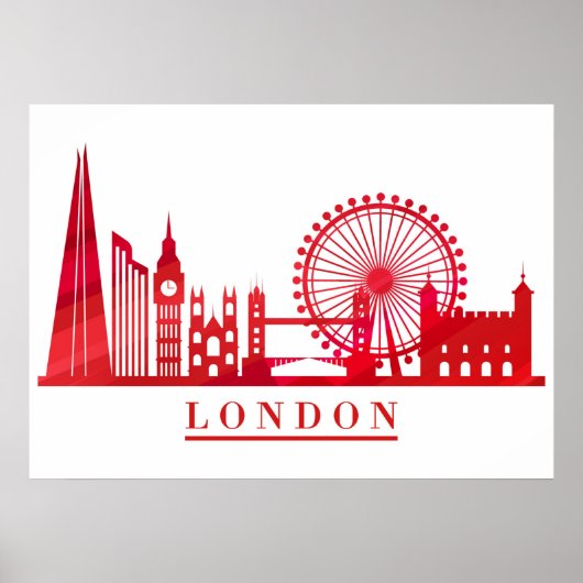 London England UK Poster (Voorkant)