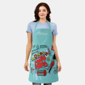 London England United Kingdom Custom Name Schort (Gedragen)