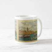 London England Vintage Travel Koffiemok (Voorkant rechts)