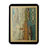 London England Vintage Travel Magneet (Verticaal)