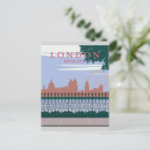 London England Vintage Travel Poster Briefkaart (Staand voorkant)