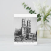 London England, Westminster Abbey 1903 Briefkaart (Staand voorkant)