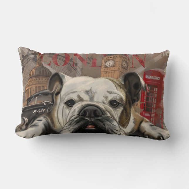 London English Bulldog Kussen (Voorkant)
