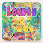 London Epoch Hour Coaster Kartonnen Onderzetters (Voorkant)